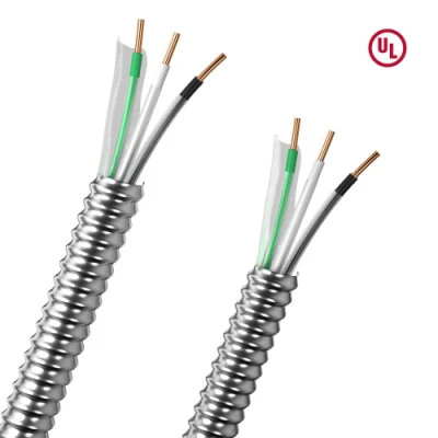 UL1569 Cable Metálico de baja tensión 16/2 14/2 12/2 AWG Thhn Thwn blindados aluminio-2 de la energía eléctrica la construcción de cable Cable Mc