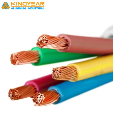  Flexible de PVC de alta calidad de la toma de tierra la construcción de cable de alambre de 1,5 mm de color 2.5sq mm Cable Precio
