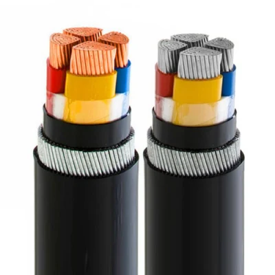 Aluminio/cobre de baja tensión XLPE Conductores aislados con PVC/Cable de alimentación eléctrica de blindados de Swa 0.6/1kv