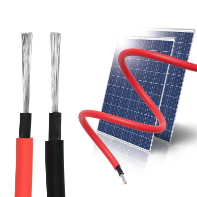 Panel solar Xlpo cable aislante DC 1,5kV cable de un solo núcleo Cobre estañado 4/6/8/10 mm2 TUV