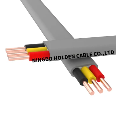2 núcleos 2c 3c cable eléctrico flexible cable plano Cable