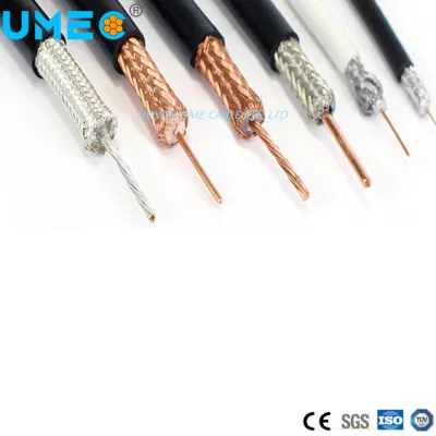 La pantalla de Conductor de cobre trenzado El cable coaxial XLPE/PE/aislamiento de PVC de alambre redondo