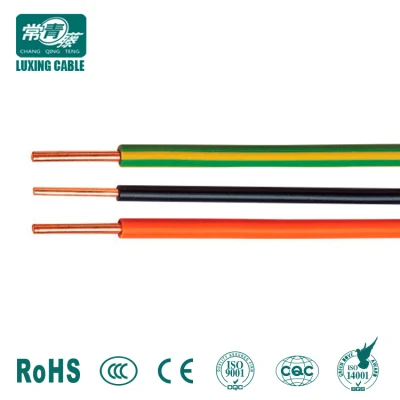 2,5 mm2 de 1,78 mm de diámetro Conductor de cobre de BV utilizados los cables eléctricos