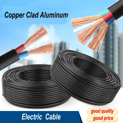 Cable eléctrico de varios núcleos con conductor de cobre de aluminio revestido (CCA) 0,5mm 0,75mm 1mm 1,5mm 2,5mm 4mm 6mm 10mm 16mm