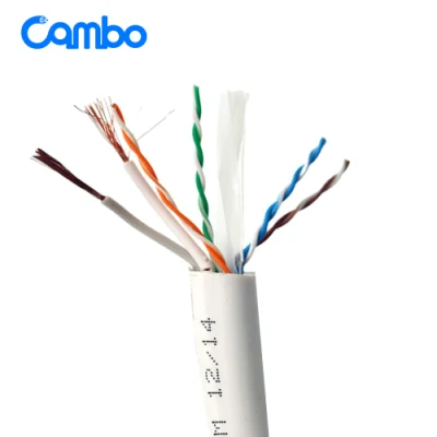 Cable de comunicación CAT6 de cobre puro con certificado UL ETL