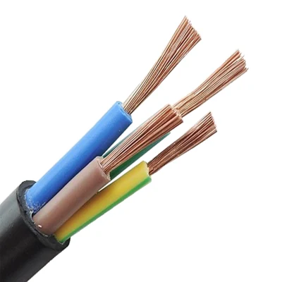 Alta calidad H05VV-F 2X1,0 mm2 / 2X2,5 mm2 / 3*0,75 mm2 / 2,5 mm2 X 3 cable eléctrico flexible