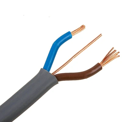 Cable plano Nm-B cable de alimentación cable multiconductor con a Cable de tierra desnudo (AWG 14 12 10 8 6 4 2)