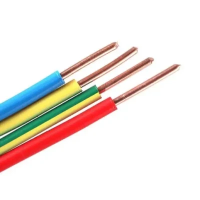 Cable eléctrico sólido de cobre Hight Quality BV 1,5mm 2,5mm 4mm 6mm 10mm 16mm cable eléctrico de cableado de casa de núcleo único