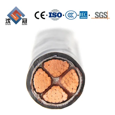 Shenguan Personalizado 4 Core eléctrico subterráneo Cable Blindado de 25mm 35mm 50mm 70mm 95mm 120mm 185mm 240 mm a 300mm cable de alimentación Cable eléctrico