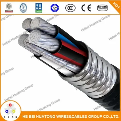La certificación UL Cable Metálico, tipo Mc Cable, Cable Blindado de aluminio, 600V 12/2 Mc UL1569 Cable de acero de aluminio/Mc de bloqueo de cables