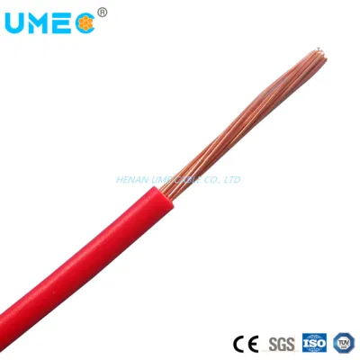 600V Cable de cobre recubierto de PVC Tw Thw Thw-2 AWG 14 12 10 8 6 Solid/Cable eléctrico trenzado