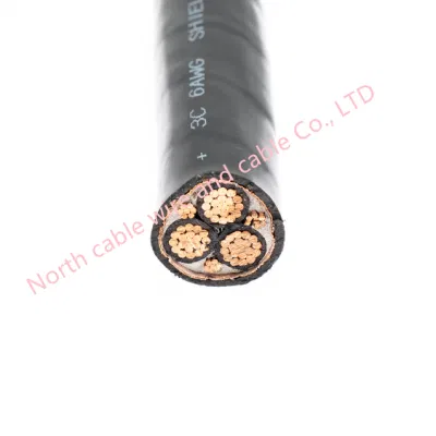 0,6/1kV 1.8/3 conductor de cobre XLPE aislamiento cable de cobre malla trenzada Cable de alimentación VFD de frecuencia variable