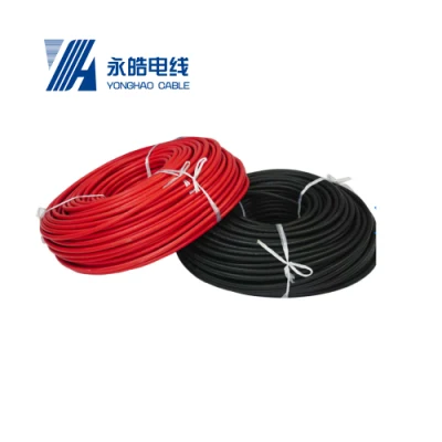 Fabricante Pricetuv Certified Brand PV Rojo y Negro Fotovoltaica DC Cable eléctrico de comunicación para paneles electrónicos solares
