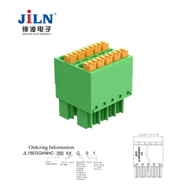Bloque terminal eléctrico muestra personalizada de diversos tamaños para diferentes aplicaciones de bloque de terminales de cable conector cableado del bloque de terminales