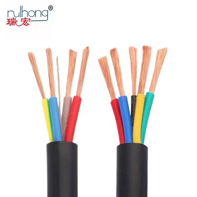 450/750V Cable eléctrico flexible de núcleo de cobre con aislamiento de PVC y revestimiento de PVC.