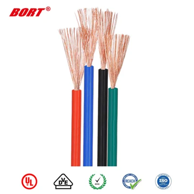 Flry-B 0,35 0,5 0,75 mm2 Hilo de cobre desnudo de PVC de 105 grados de automóviles de Cable Eléctrico cable