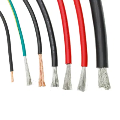 Cable de acero FEP aislado eléctrico recubierto de PVC conductor Bare Cobre Cable