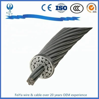 Conductor AAAC/AAC /ACSR conductor de transmisión de cable eléctrico integrado de antena ABC Núcleo de cobre de conductor desnudo de media tensión