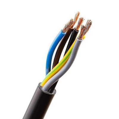 China hizo 2 5 núcleo 4 Sq mm PVC flexible Cable eléctrico de cobre Precio