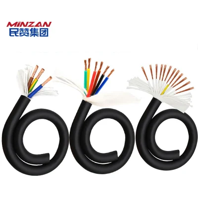Trvv Soft flexible 0,3mm-6mm 2-24 núcleo PVC línea de remolque cable arrastre Cable de cadena