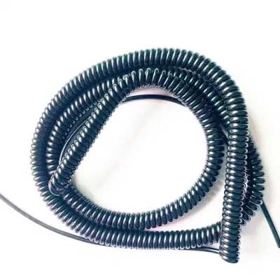 Mejor elasticidad fuerte elasticidad Elastic Coiled retráctil 220V 110V 500V Cable espiral de remolque