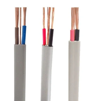 2x1,5+E Doble plana y conexión a tierra Cable de masa de cables eléctricos plana