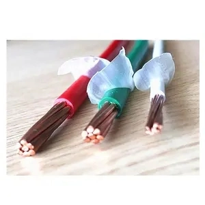 Venta en fábrica cable electrónico THHN 1,5 mm 2,5 mm 1,5~6mm2 PVC cable eléctrico de cableado de cobre sólido