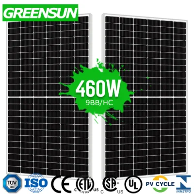 Plaqueta de alta eficiencia del Panel Solar 450W 460W 465W 470W 475W de la generación de electricidad para el Sistema Solar de los precios