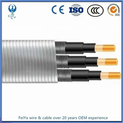 Tipo de conductor trenzado de alambre y cable eléctrico de Etiopía de 4 núcleos de Cable sumergible Cable eléctrico de 4 kv Esp marca