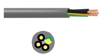 Conductor de cable extra fino de cobre Bare JZ-HF clase 6 especial Aislamiento de PVC y revestimiento cable de control industrial para cadena de arrastre