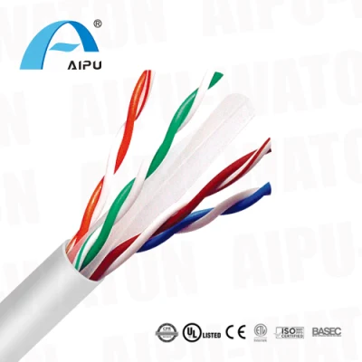 Cable de datos de cobre Cat6 U/UTP Bare, cable de ordenador de 4 pares, cable de red, 305m aprobado para RCP Belden, Commscope, Panduit UL, ETL, CE PVC/LSZH/PE
