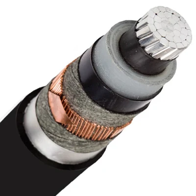 Cable de alimentación de media tensión blindado bajo el brazo de aluminio/cobre con aislamiento de PVC/XLPE/PE de 33 kV y cubierta de PVC.