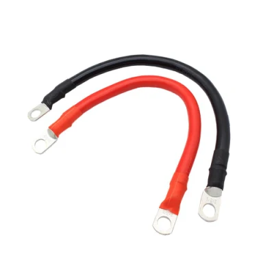 British/American Standard 2AWG Pure Copper Truck Electrical Wire Car Battery Cables 35 mm2 Red Black PVC Insulated Auto/Automotive Battery Power Cable with UL