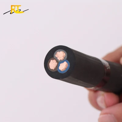 Bomba sumergible plana de silicona flexible de PVC impermeable de 12/2 10/2 W/G Cables de alimentación de goma