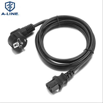 Conector de cables de alimentación estándar Europa de fábrica OEM C13 con VDE Aprobación