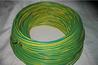 RoHS PVC aislado LSZH revestimiento de cobre tierra verde amarillo Cable eléctrico cable eléctrico