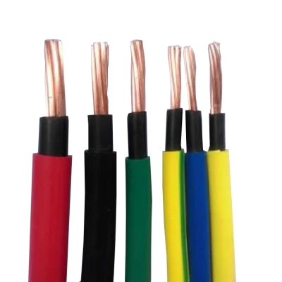 Aislamiento de PVC suministro directo de fábrica un cable de cobre BV/BVV/BVVB/RV/Rvv/RVS 1,5 mm 2,5 mm 4mm 6mm 10mm Cable cableado de la casa