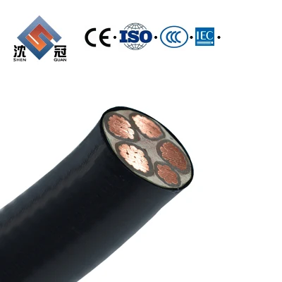Cable de PVC Shenguan 4x6mm2/4X6mm 8mm cable de alimentación de blindados de PVC Cu Precio El Cable Eléctrico Cable Eléctrico Cable El cable de control