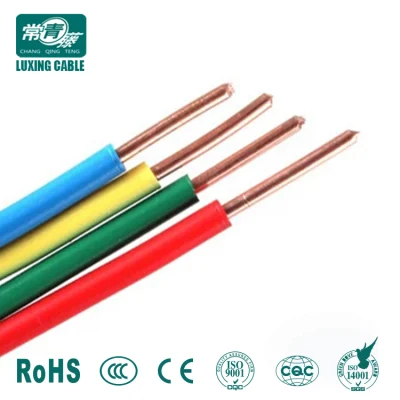 Trenzado sólida y flexible de Cable Eléctrico Cable eléctrico aislado con PVC Cable1.0.5mm, 1,5 mm, de 2,5 mm, 4mm, 6MM, 10mm...