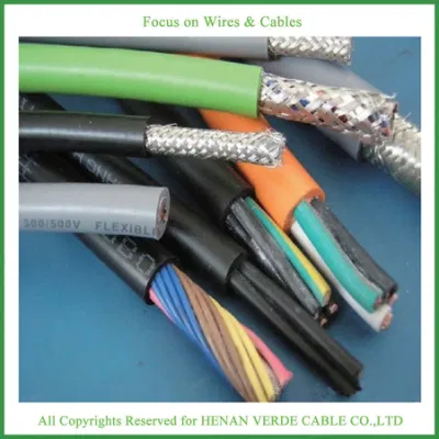 Instrumento eléctrico aislado de PVC con malla de cable de cobre estañado flexible Cable de protección