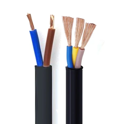 H05VVH2-F Ved Standard House usó cable plano de 2 núcleos 3 Cable eléctrico flexible de PVC Core 1,5mm 2,5mm