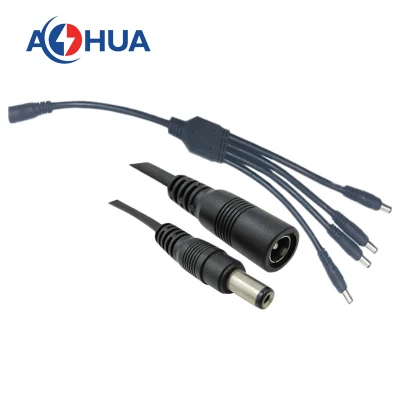 Ahua TIRA DE LEDS de 200mm 20 22 24 AWG alambre eléctrico de cable DC rápido hembra macho conector de 2,1 mm