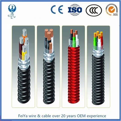 Tipo de conductor trenzado de alambre y cable eléctrico de Etiopía de 4 núcleos de Cable sumergible Cable eléctrico de 4 kv Esp marca