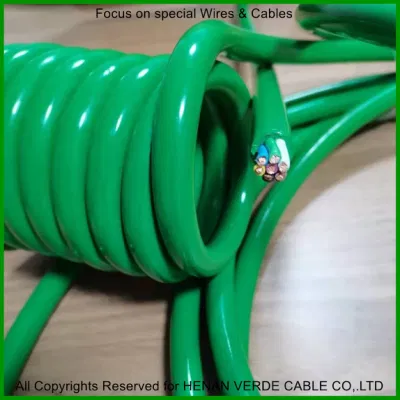 Fábrica eléctrico cable espiral los cables de PVC de Cable de bobina de cable eléctrico cable espiral