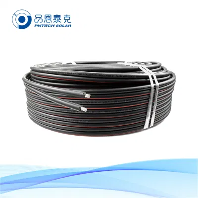 Un fuerte aislamiento 1000V DC doble núcleo de cobre de la PV1-F 2X6.0mm2 Accesorios de cableado eléctrico de cable de Energía Solar Fotovoltaica China