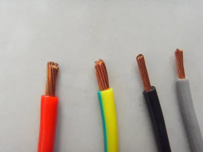 Un solo núcleo de cobre CCC/GB tipo IEC IEC08 RV06, aislamiento de PVC flexible Cable de alimentación