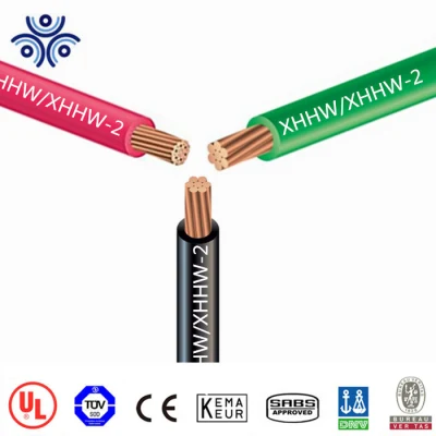 Xhhw2 UL44 la construcción de un solo núcleo el cable trenzado de cobre con aislamiento XLPE 250 mcm 350Tipo mcm XHHW-2 Las especificaciones de Cable Service Xhh Xhhw Precio