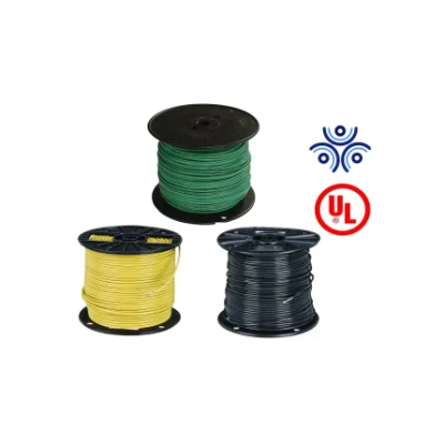 UL83 PVC aislamiento nylon revestido de cobre cable eléctrico THHN Thw H07V-R MTW TW TJ yy cable eléctrico de construcción