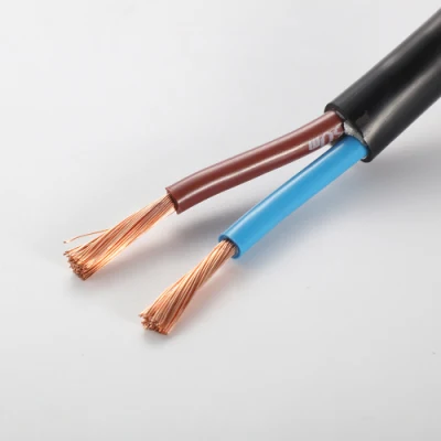 Conductor de cobre cable flexible Rvv2 Core 1,5mm cable eléctrico de alimentación Cable