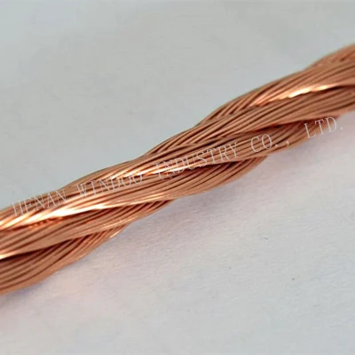 SGS 25*0,1 mm esmalta Litz CCA alambre trenzado para bobina de inducción